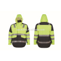 2015 hallo vis arbeitskleidung winter mode gemischte farbe reflektierende sicherheit sicherheit wasser schutzjacke en iso 20471: 2013